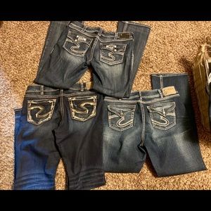 Silver Suki Jeans Lot